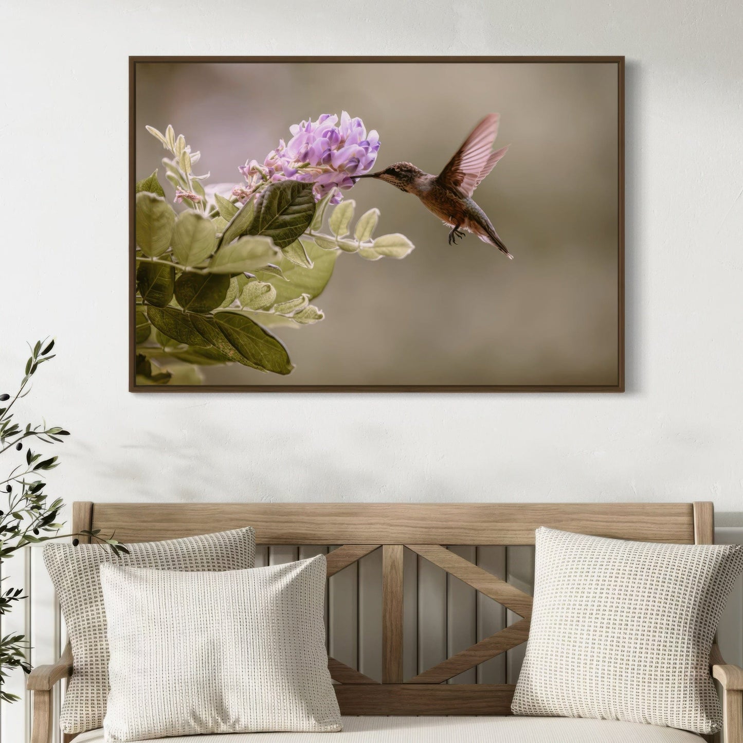Hummingbird and Wisteria Photo Print Wall Art Teri James Photography