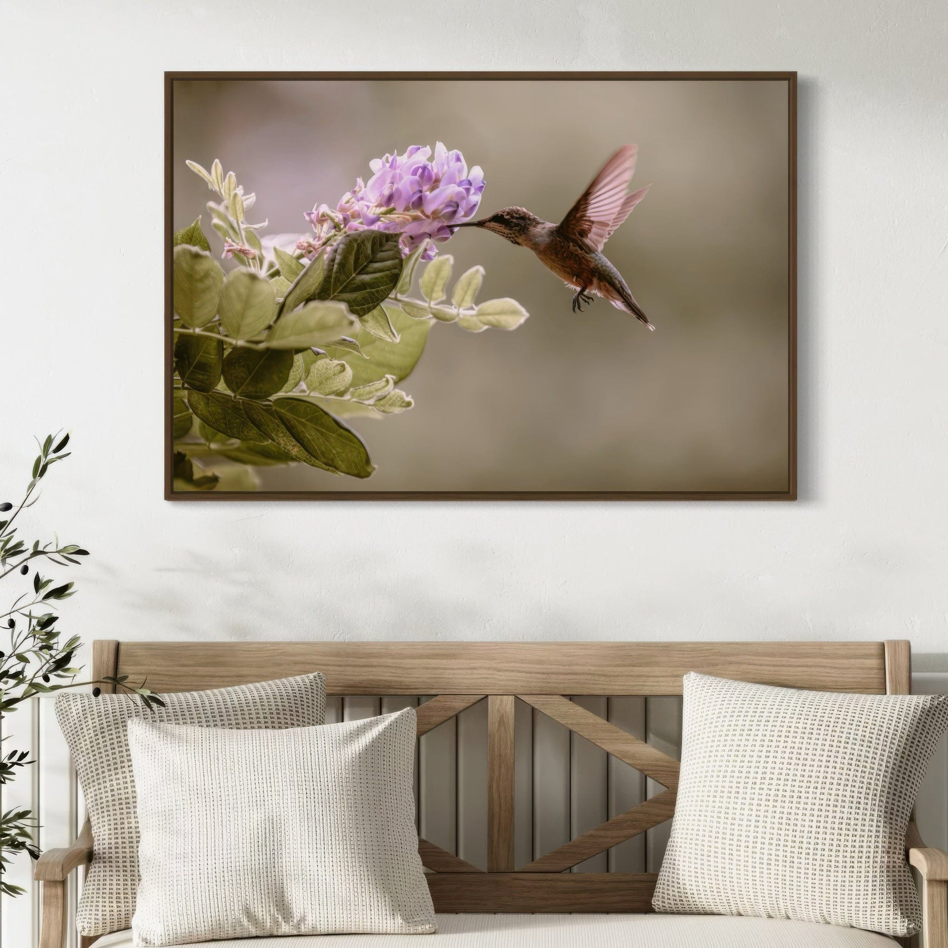 Hummingbird and Wisteria Photo Print Wall Art Teri James Photography
