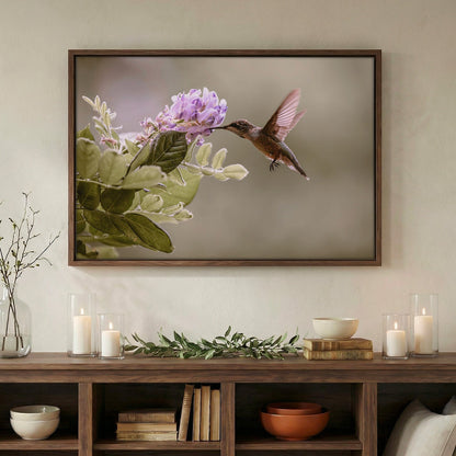 Hummingbird and Wisteria Photo Print Wall Art Teri James Photography