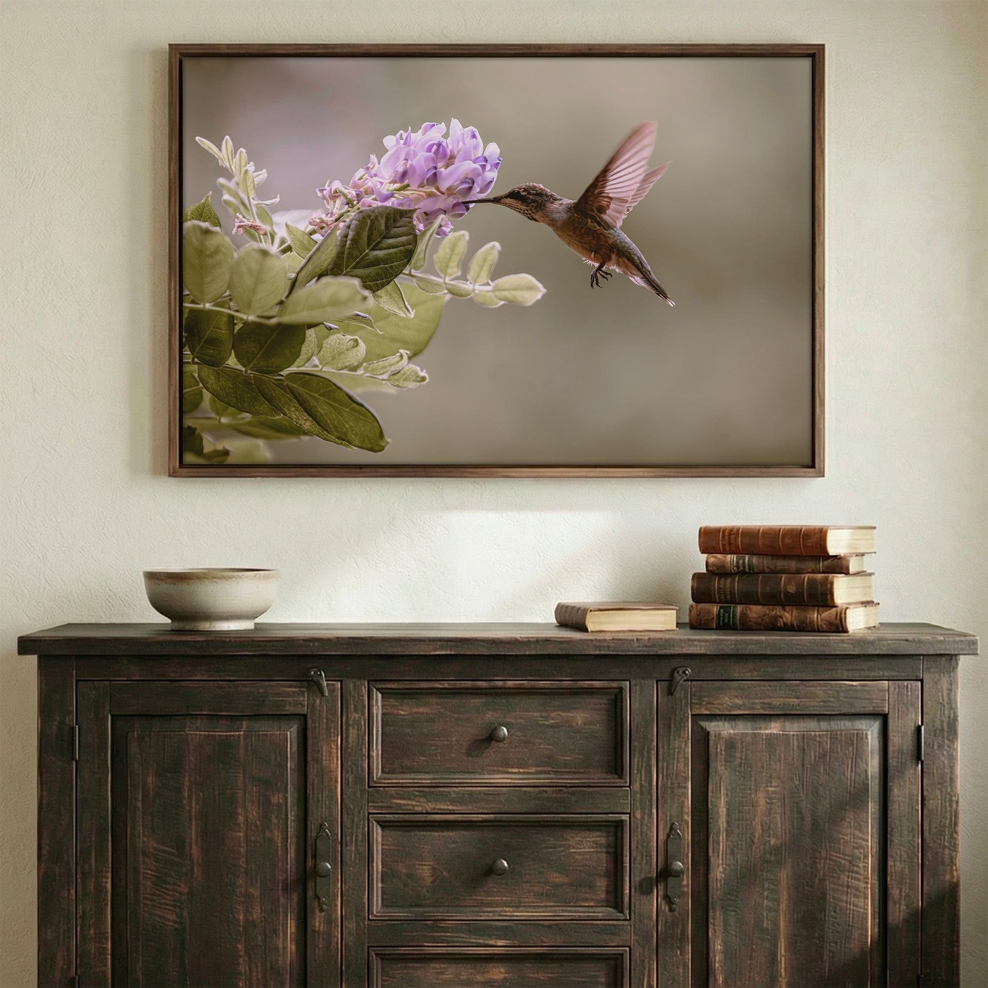 Hummingbird and Wisteria Photo Print Wall Art Teri James Photography