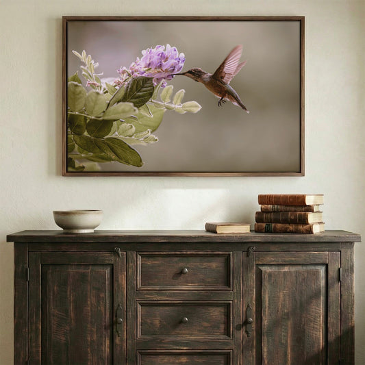 Hummingbird and Wisteria Photo Print Wall Art Teri James Photography