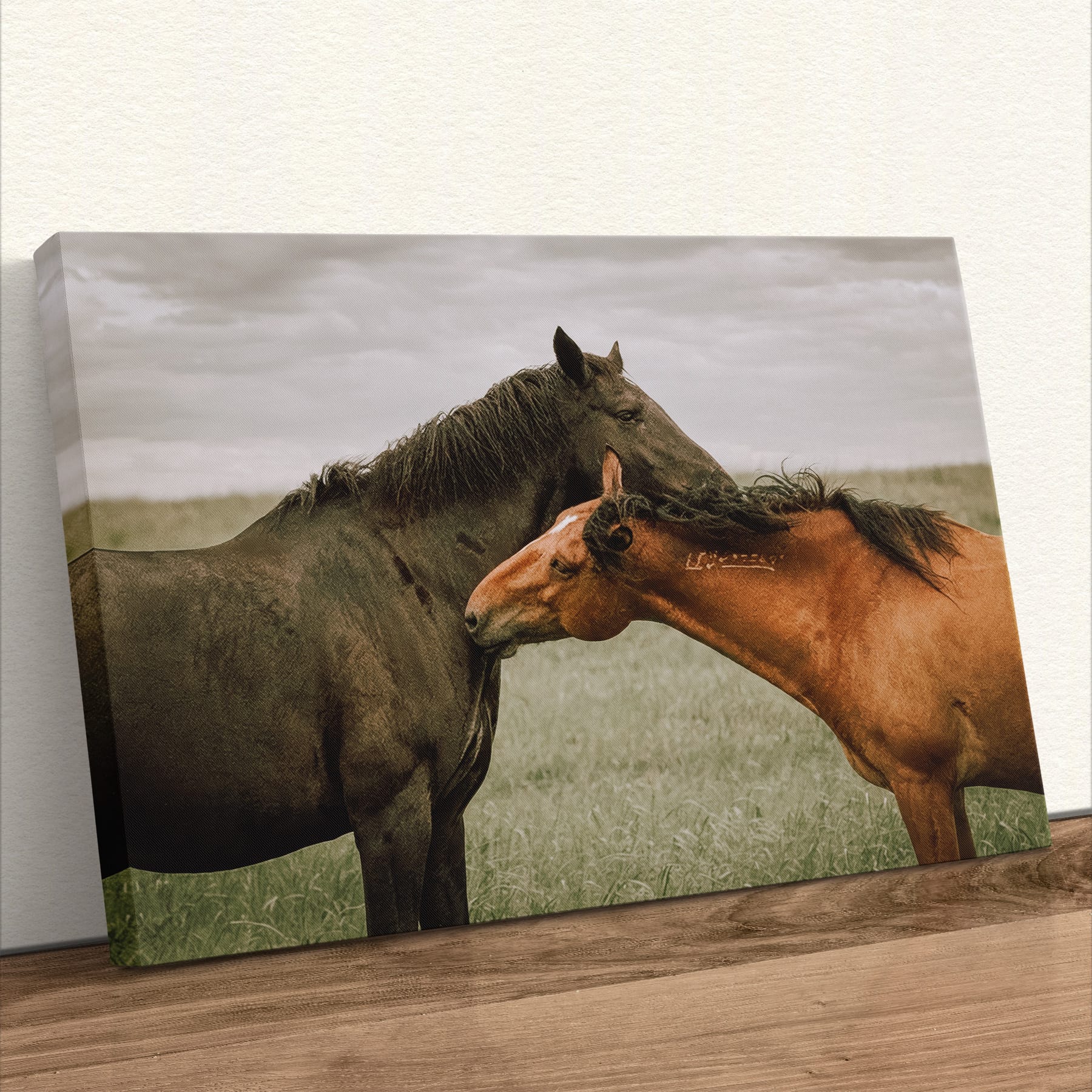 Large Horse Canvas Wall Art - Western Decor Canvas-Unframed / 12 x 18 Inches