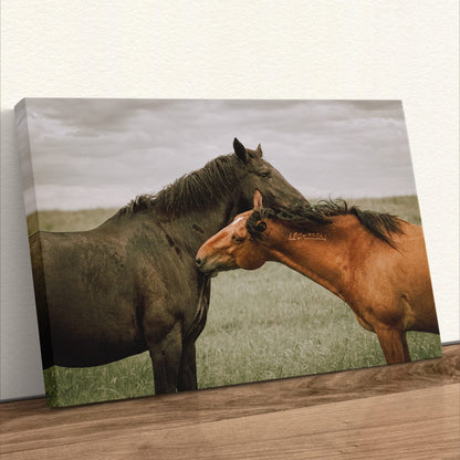 Large Horse Canvas Wall Art - Western Decor Canvas-Unframed / 12 x 18 Inches
