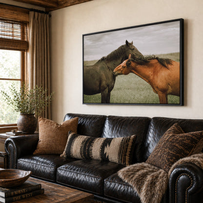 Large Horse Canvas Wall Art - Western Decor