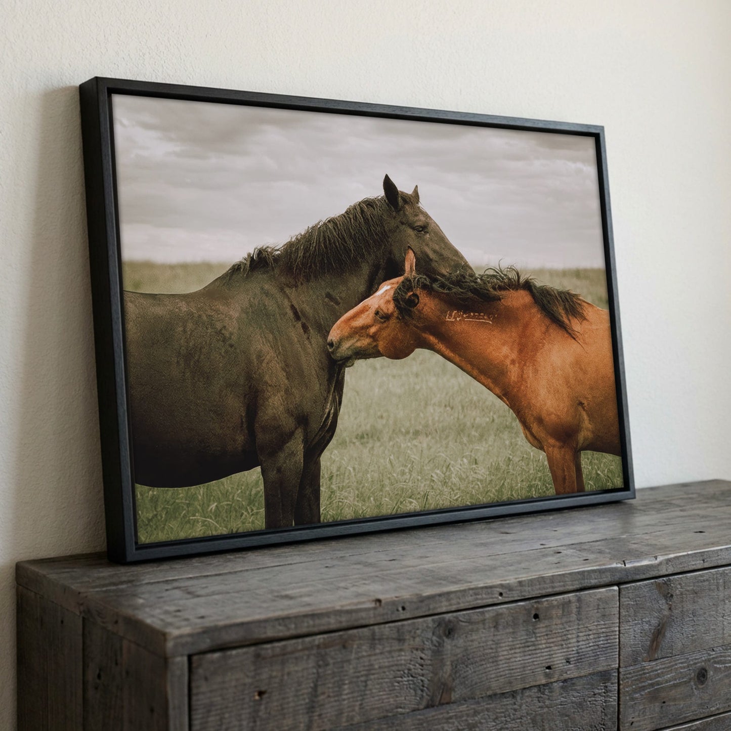 Large Horse Canvas Wall Art - Western Decor