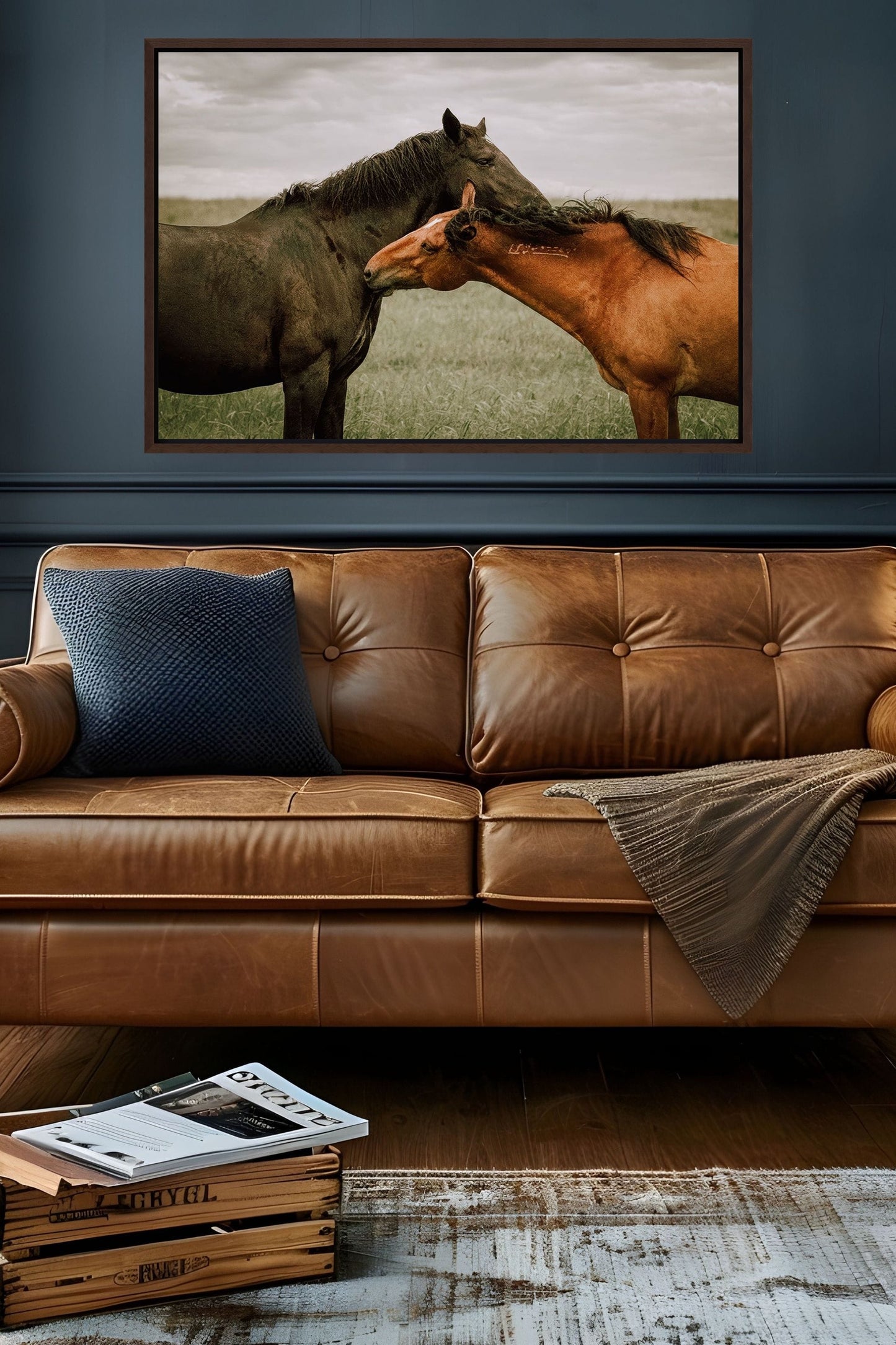 Large Horse Canvas Wall Art - Western Decor