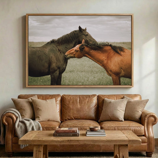 Large Horse Canvas Wall Art - Western Decor