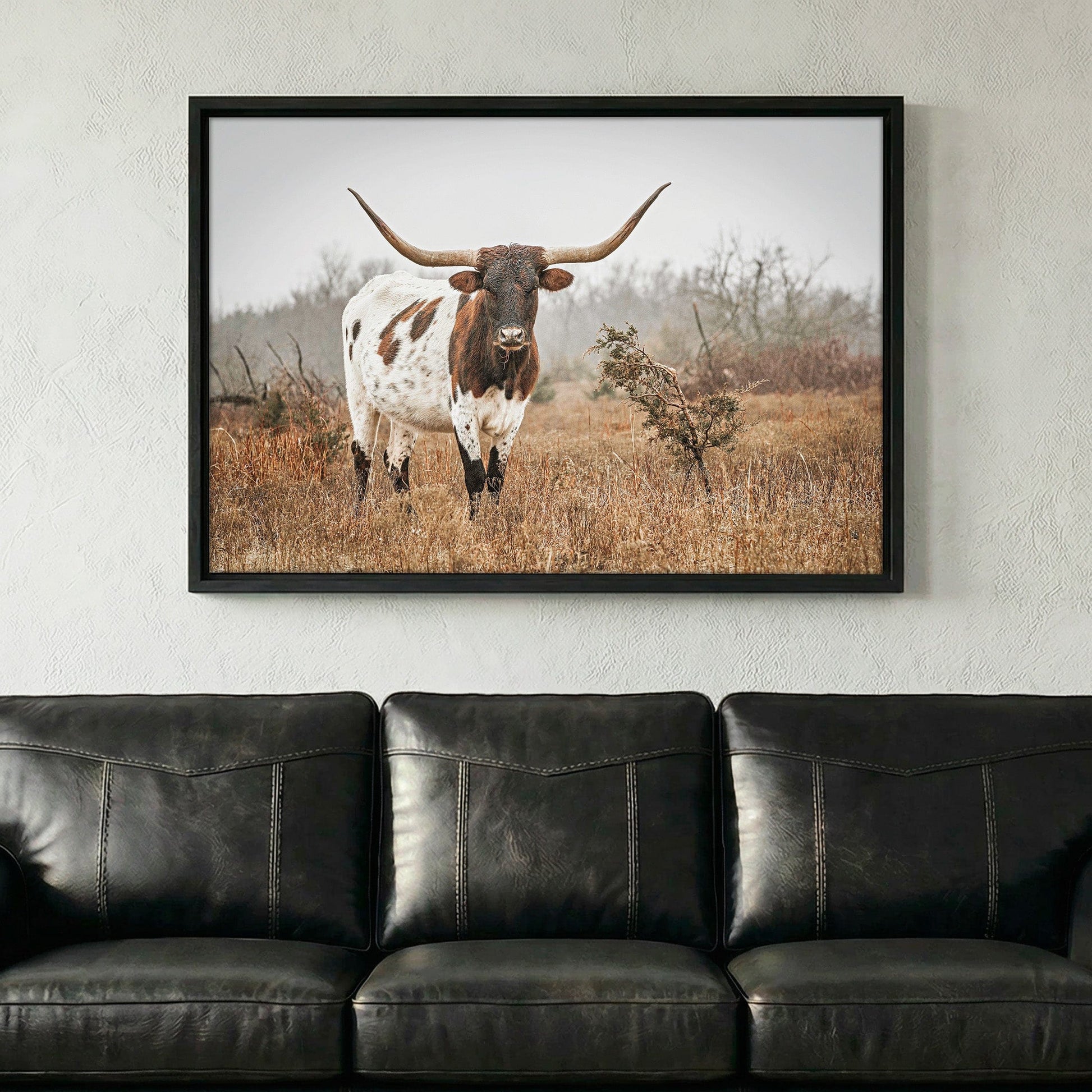 Large Longhorn Western Wall Art Wall Art Teri James Photography