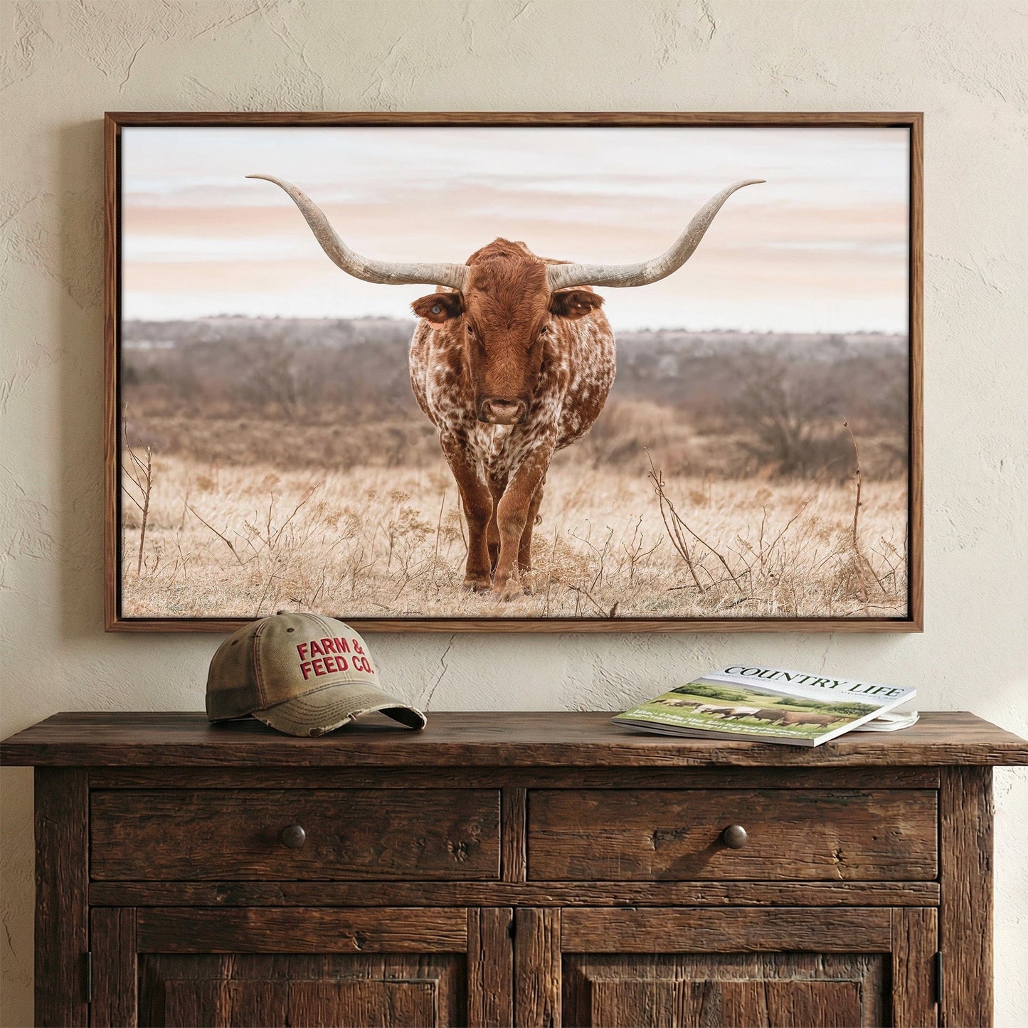 Large Texas Longhorn Wall Art Wall Art Teri James Photography