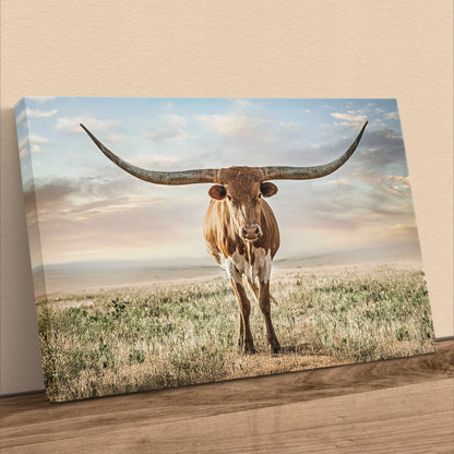 Longhorn Artwork Canvas Print Canvas-Unframed / 12 x 18 Inches Wall Art Teri James Photography