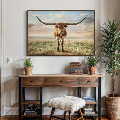Longhorn Artwork Canvas Print Wall Art Teri James Photography