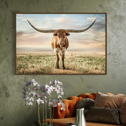 Longhorn Artwork Canvas Print Wall Art Teri James Photography