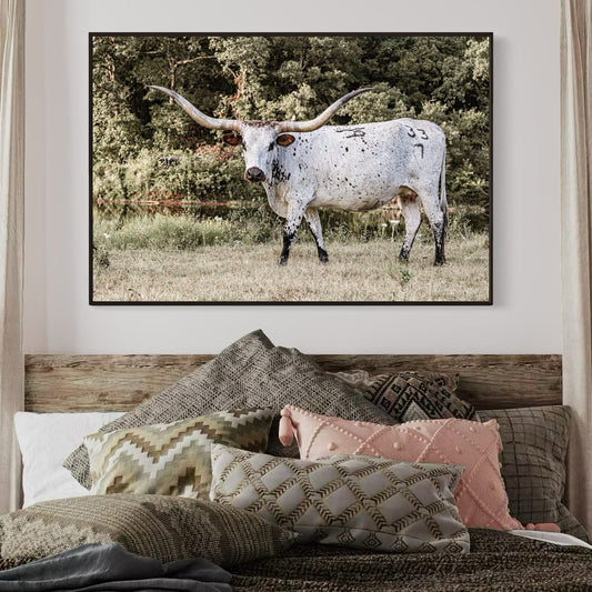 Longhorn Picture on Canvas Wall Art Teri James Photography
