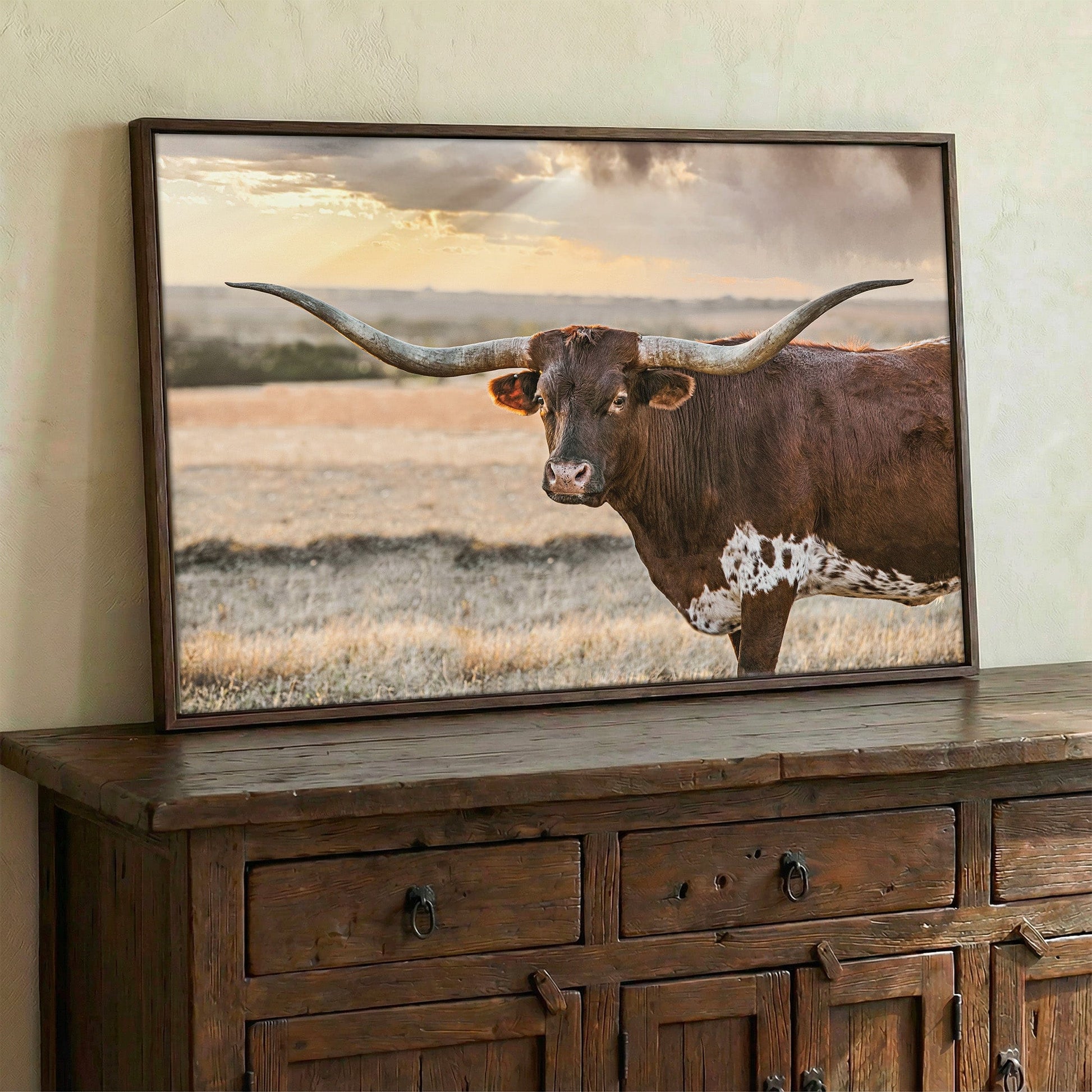 Longhorn Western Wall Art Canvas Wall Art Teri James Photography
