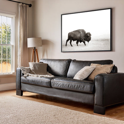 Minimalist Bison Art Canvas Wall Art Teri James Photography