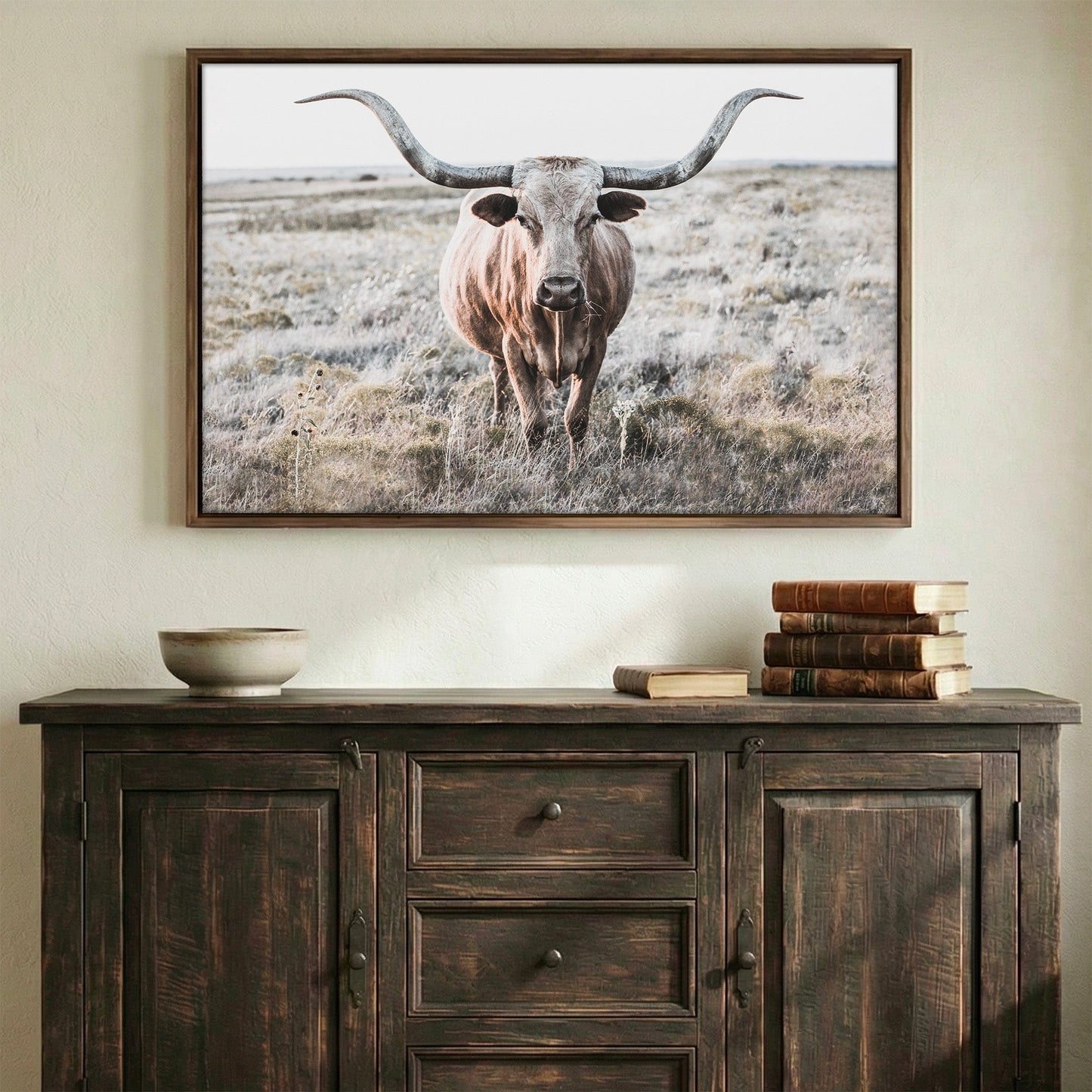 Modern Farmhouse Longhorn Art Wall Art Teri James Photography