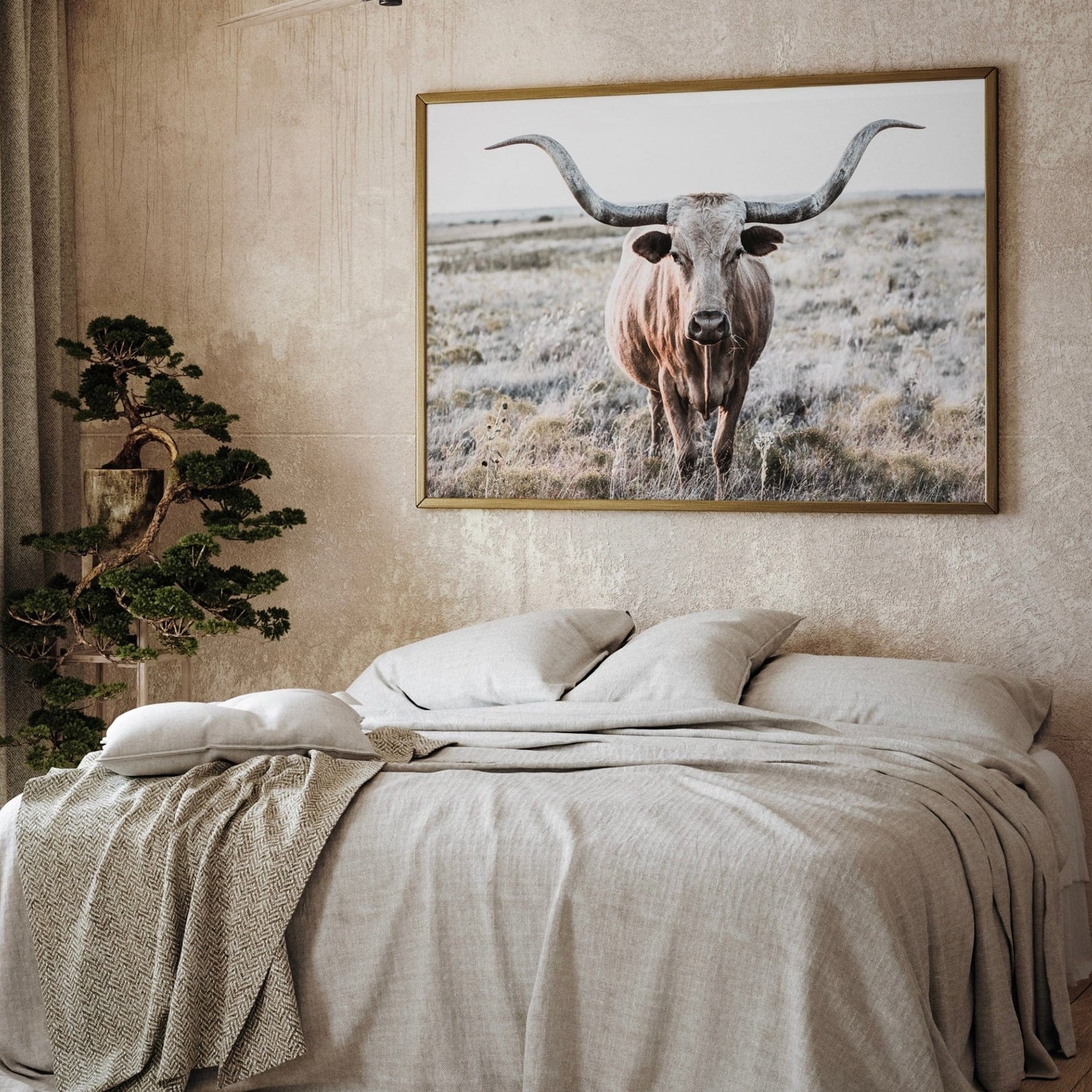 Modern Farmhouse Longhorn Art Wall Art Teri James Photography