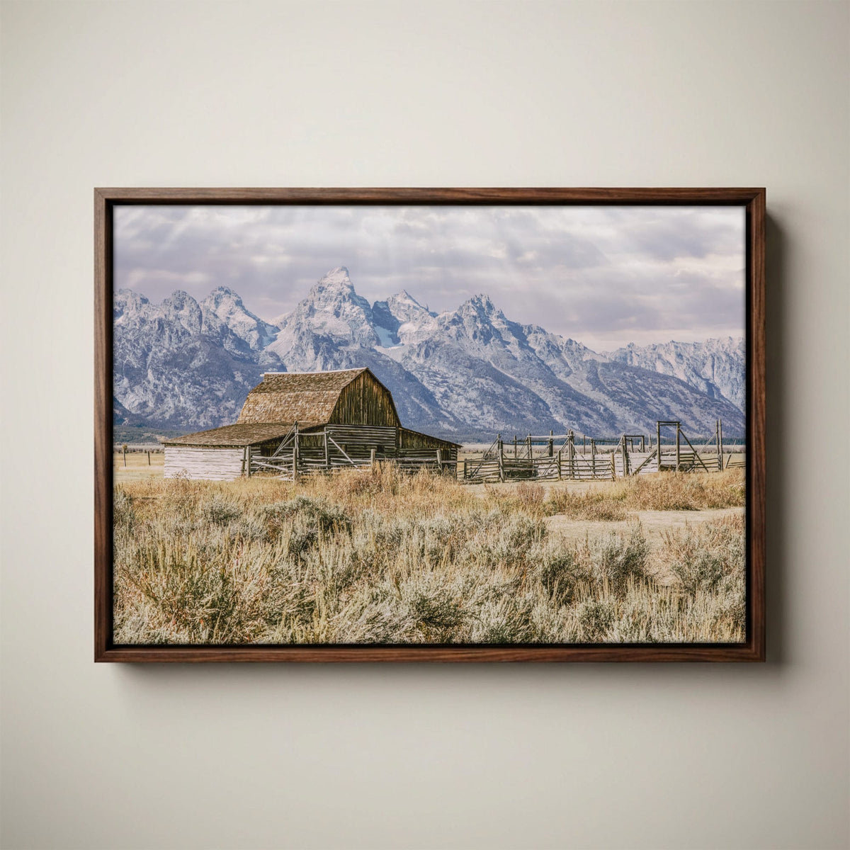 Moulton Barn Wall Art - Grand Teton Mountain Landscape