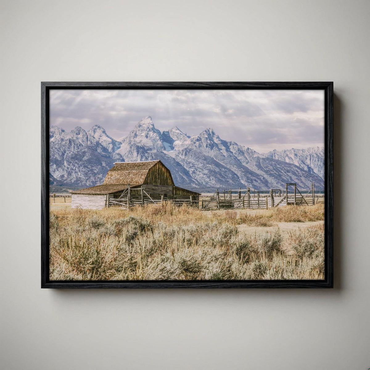 Moulton Barn Wall Art - Grand Teton Mountain Landscape