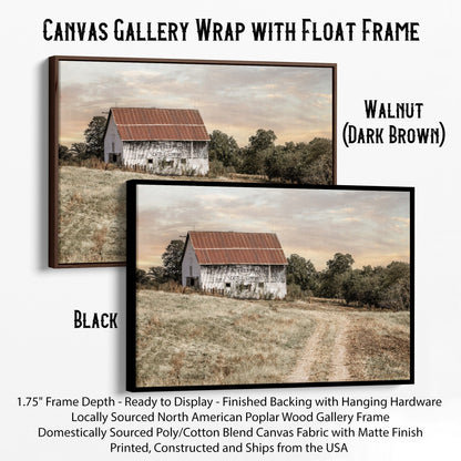 No 9 Cattle Company Barn Canvas-Black Frame / 12 x 18 Inches Wall Art Teri James Photography