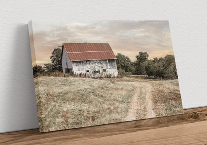 No 9 Cattle Company Barn Canvas-Unframed / 12 x 18 Inches Wall Art Teri James Photography