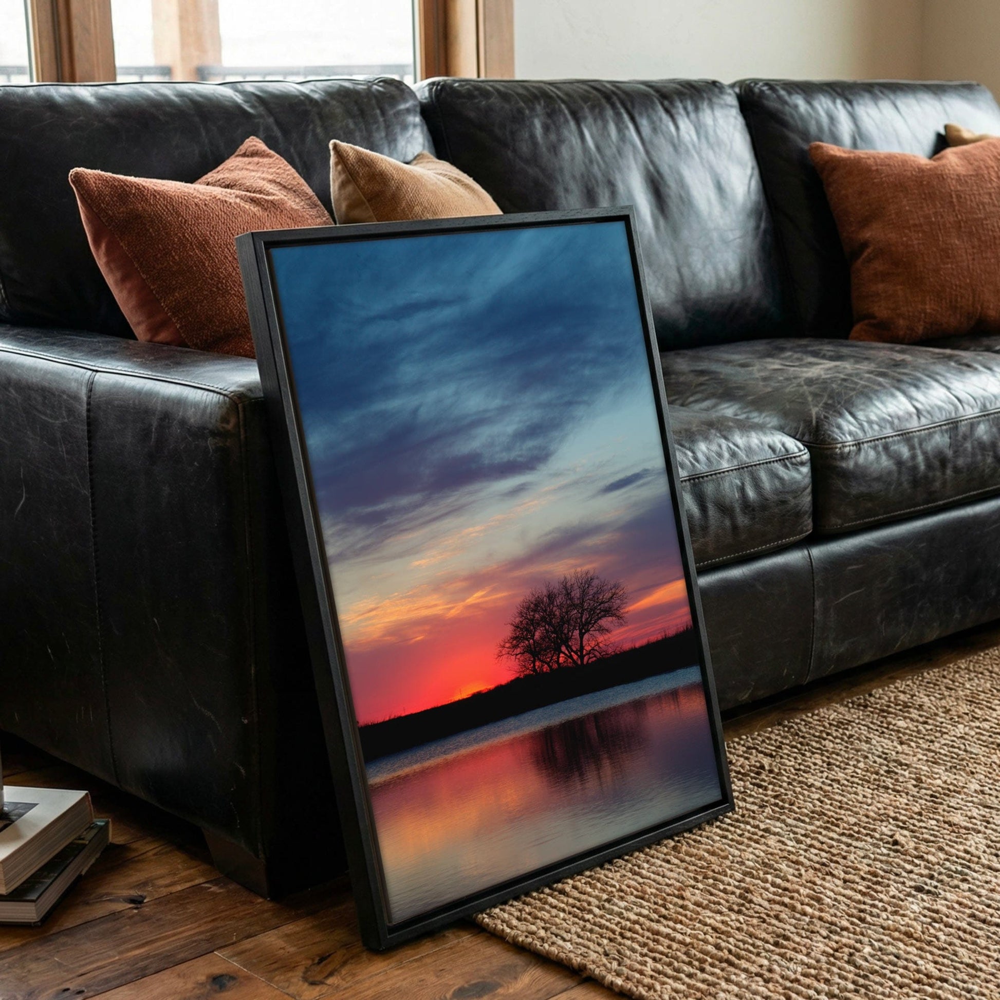 Oklahoma Sunset Print - Vertical Wall Art | Colorful Bedroom Decor & Scenic Landscape Wall Art Teri James Photography