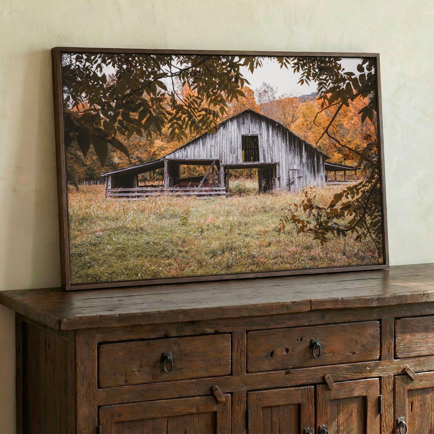 Old Arkansas Barn Wall Art - Rustic Farmhouse Wall Decor Canvas Print Wall Art Teri James Photography