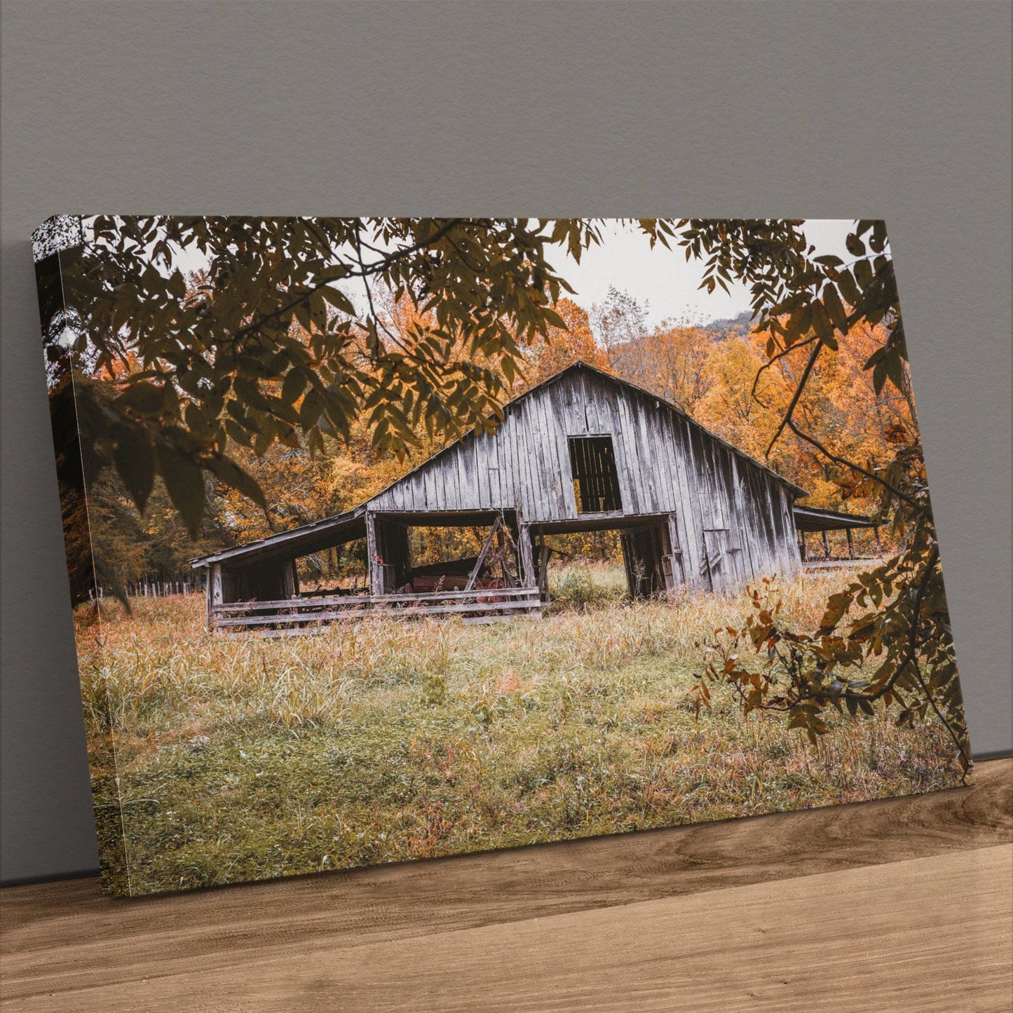 Old Arkansas Barn Wall Art - Rustic Farmhouse Wall Decor Canvas Print Canvas-Unframed / 12 x 18 Inches Wall Art Teri James Photography