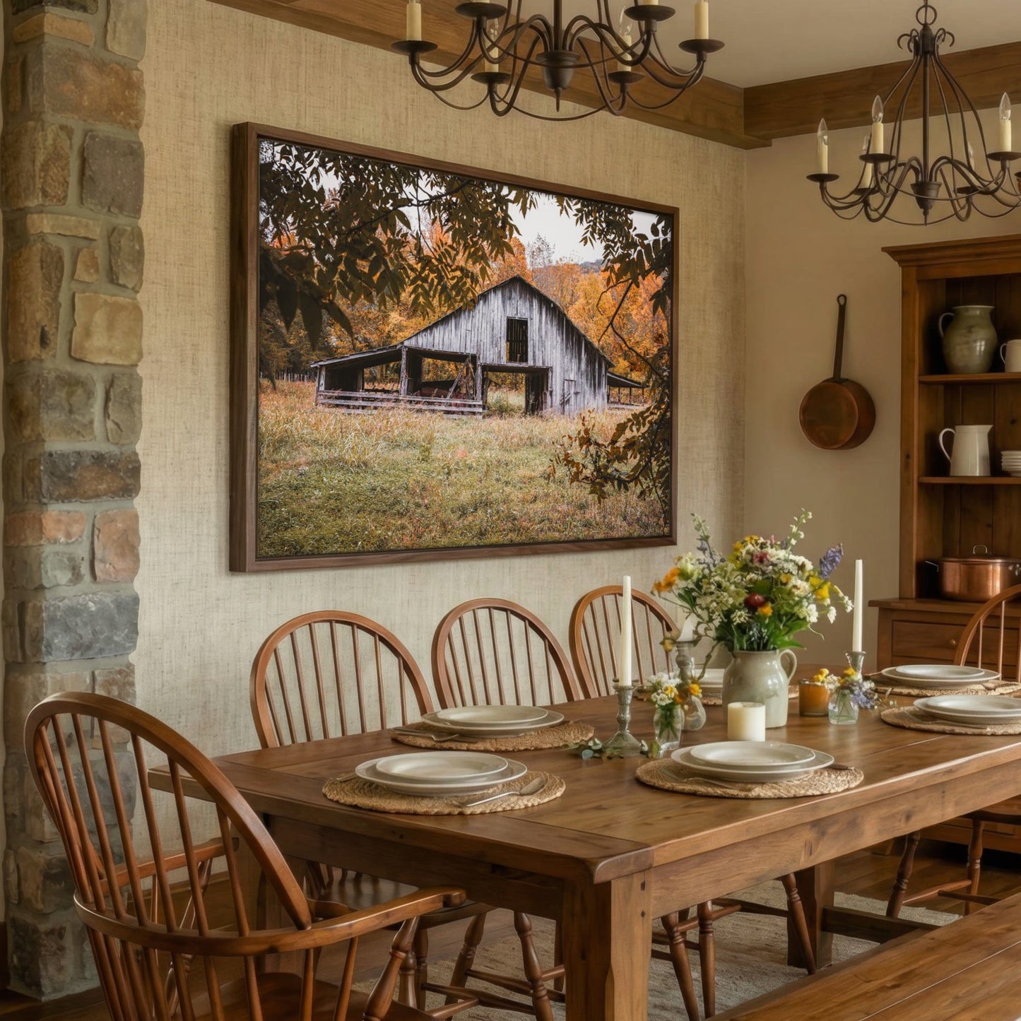 Old Arkansas Barn Wall Art - Rustic Farmhouse