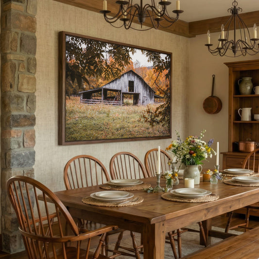 Old Arkansas Barn Wall Art - Rustic Farmhouse Wall Decor Canvas Print Wall Art Teri James Photography