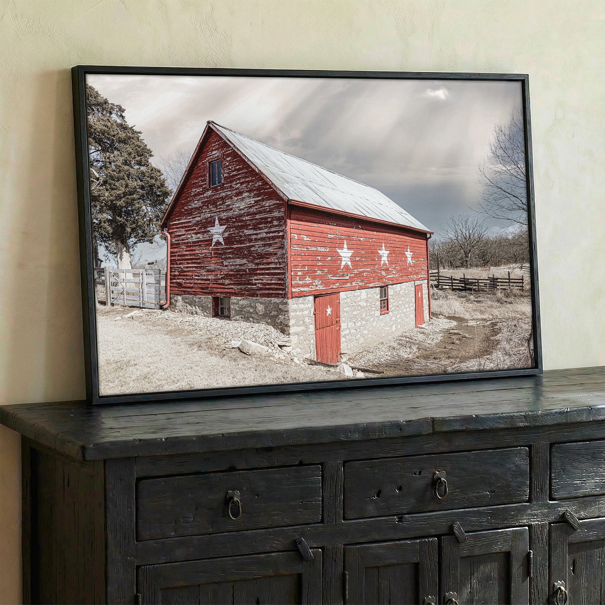 Old Barn Americana Canvas or Print Wall Art Teri James Photography