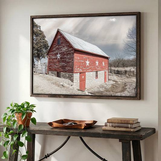 Old Barn Americana Canvas or Print Wall Art Teri James Photography
