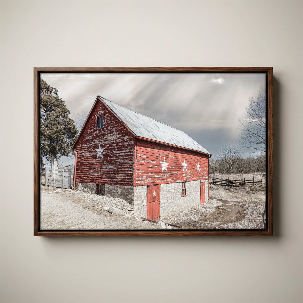 Old Barn Canvas Print - Americana Wall Art