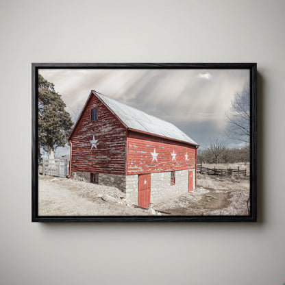 Old Barn Canvas Print - Americana Wall Art
