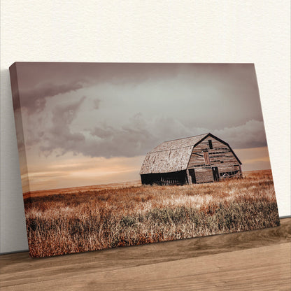 Old Oklahoma Barn Canvas Canvas-Unframed / 12 x 18 Inches Wall Art Teri James Photography
