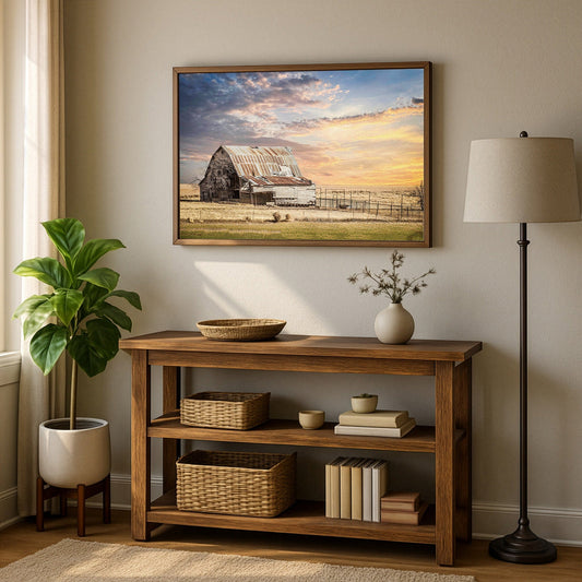 Old Oklahoma Barn Canvas Wall Art Teri James Photography