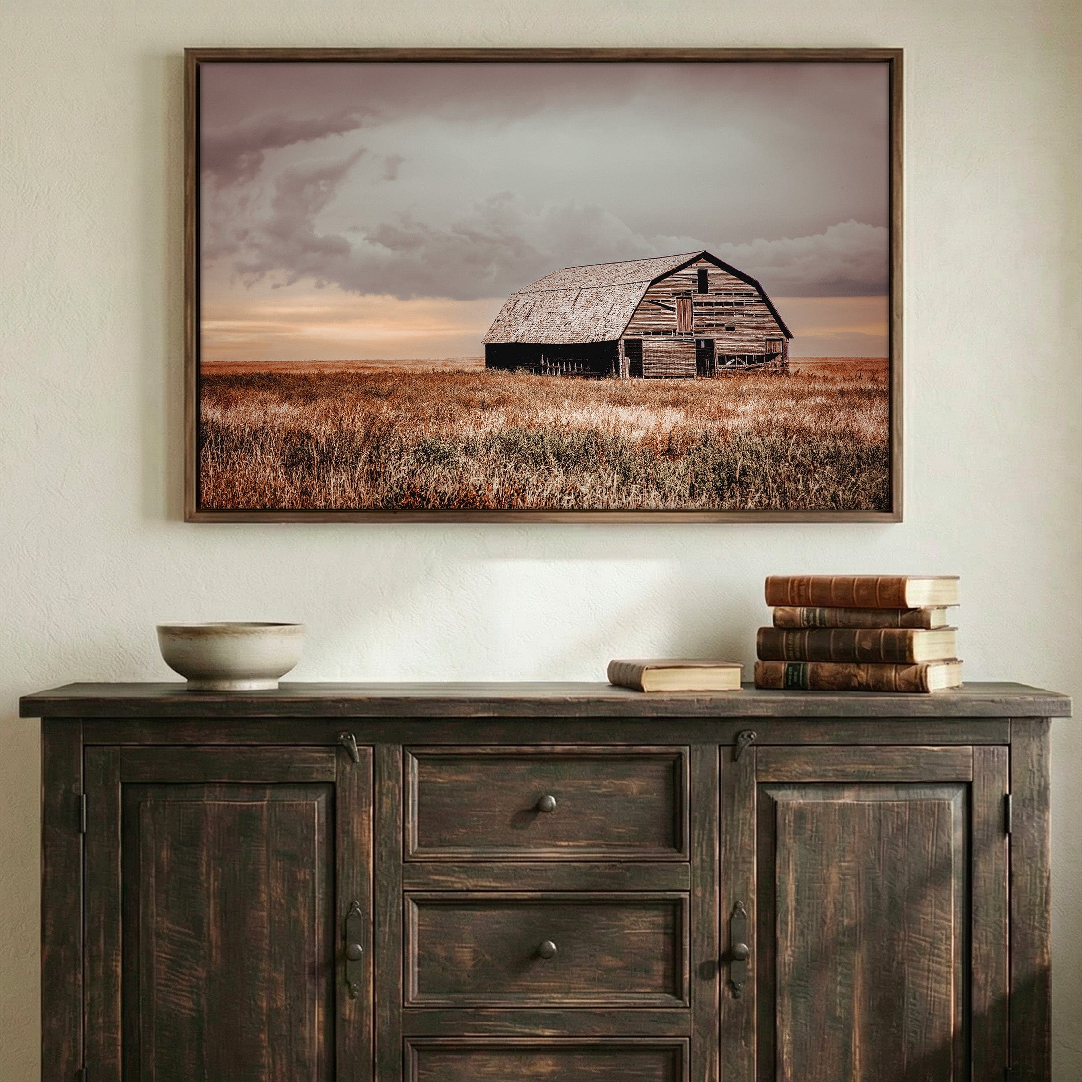 Old Oklahoma Barn Canvas - Perfect for Farmhouse Decor