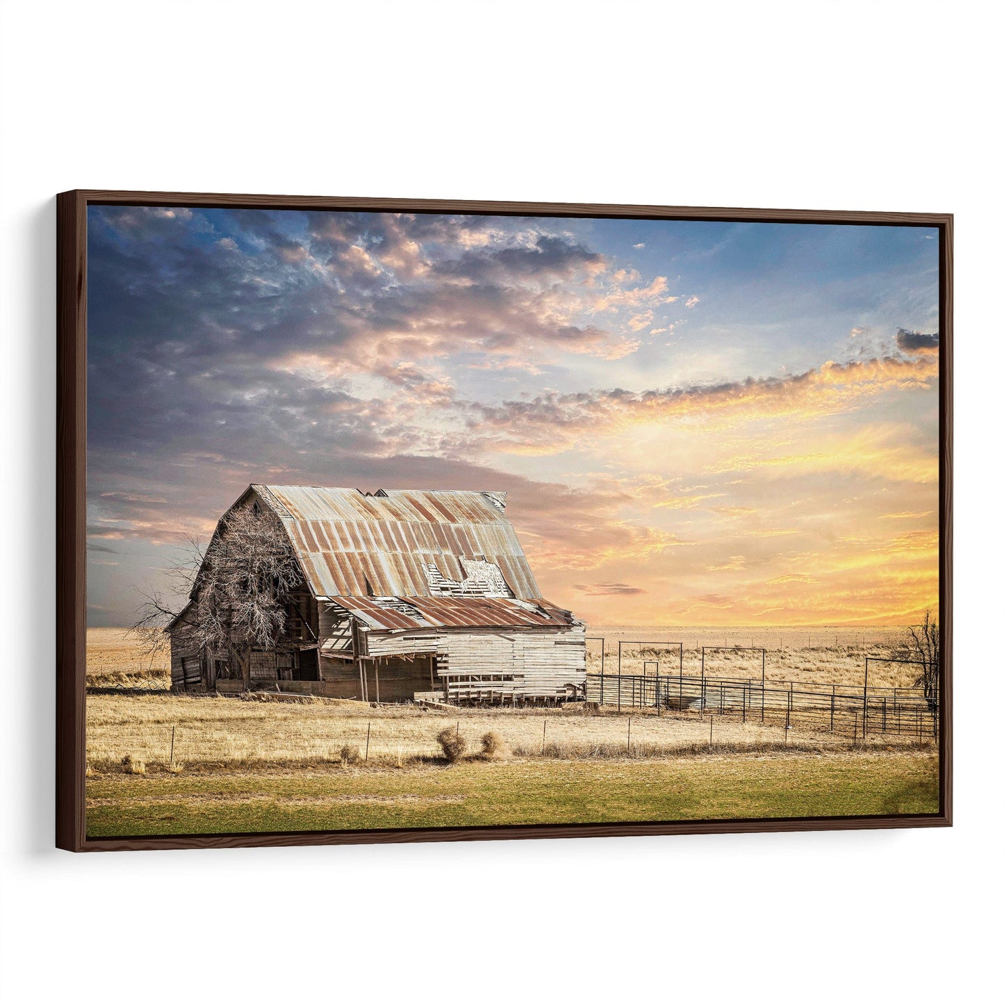 Old Oklahoma Barn Canvas Wall Art Teri James Photography