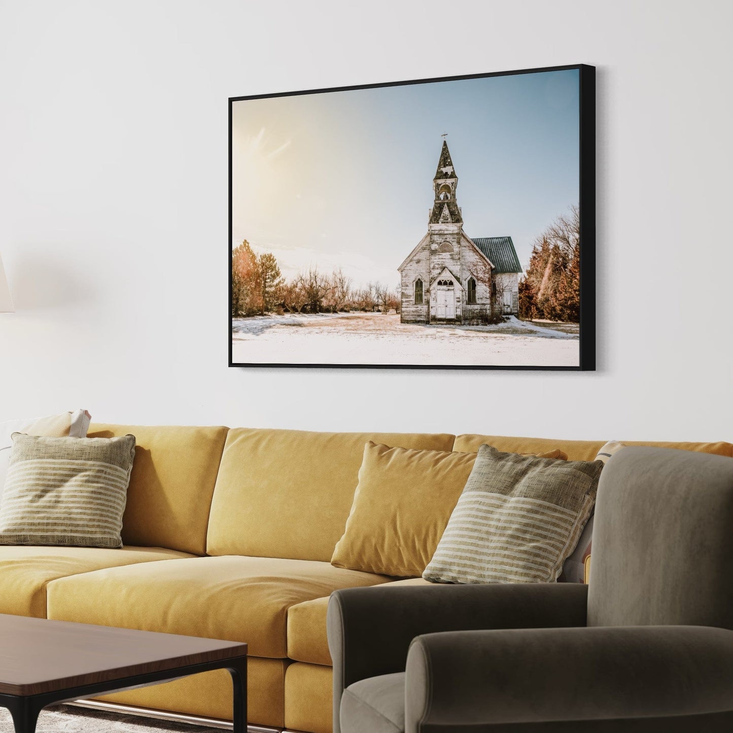 Old White Church Canvas Print Wall Art Teri James Photography
