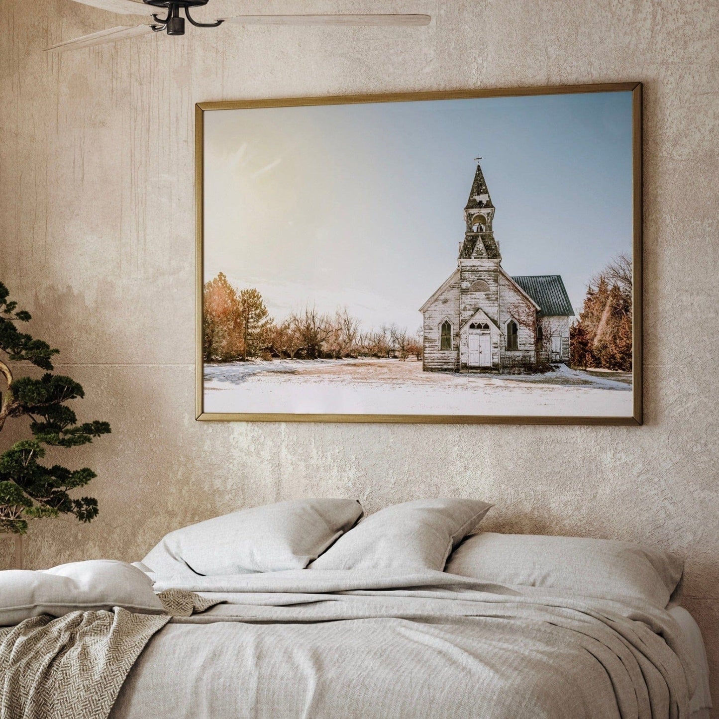 Old White Church Canvas Print Wall Art Teri James Photography