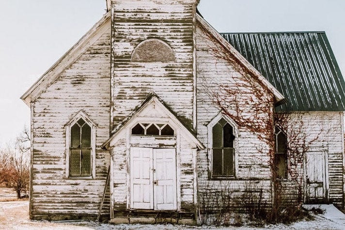 Old White Church Canvas Print Wall Art Teri James Photography