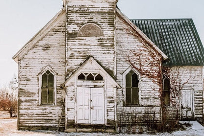 Old White Church Canvas Print Wall Art Teri James Photography