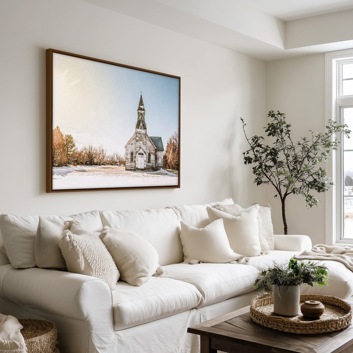 Old White Church Canvas Print Wall Art Teri James Photography