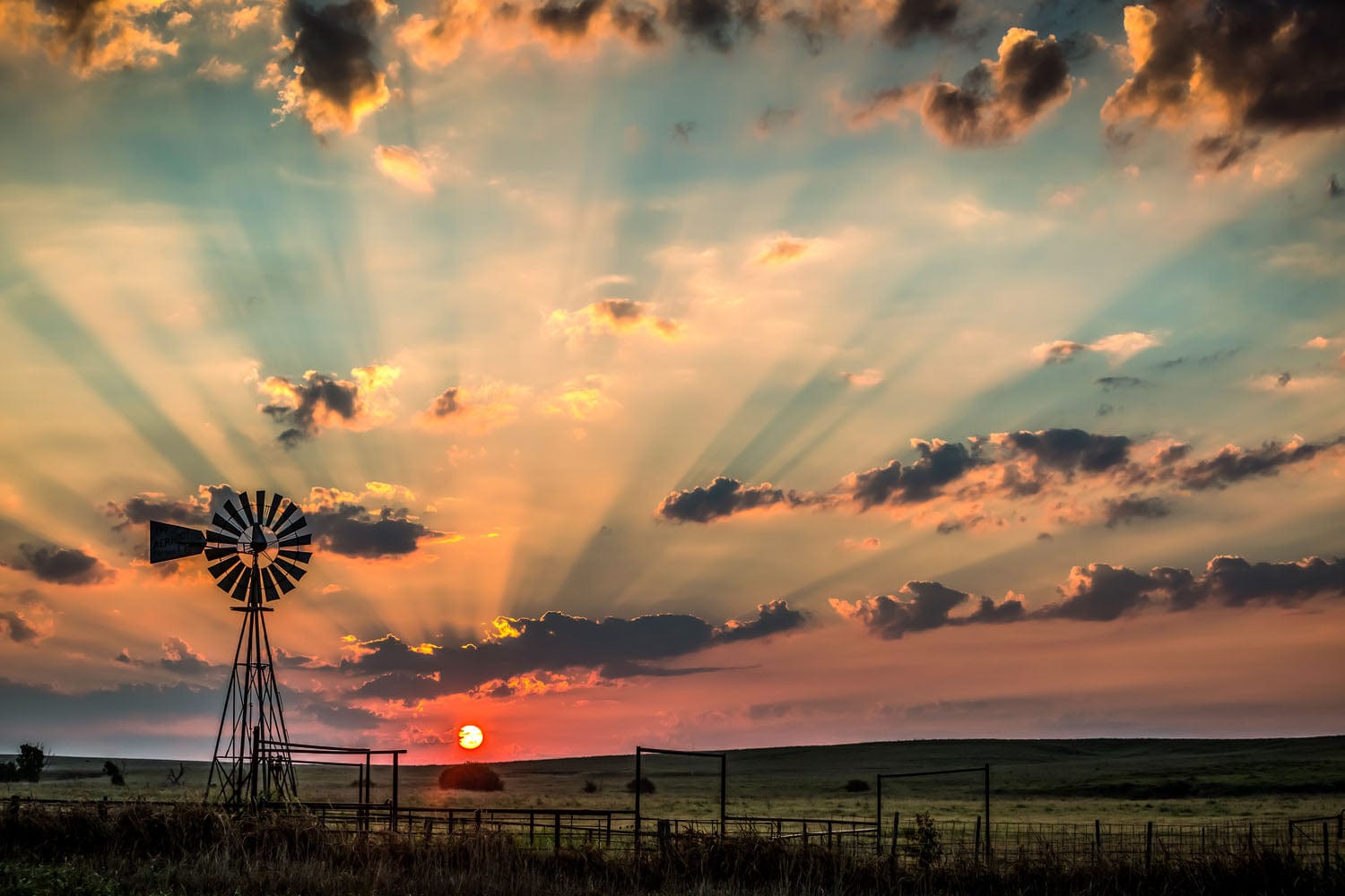 Old Windmill Canvas Art Paper Photo Print / 12 x 18 Inches Wall Art Teri James Photography