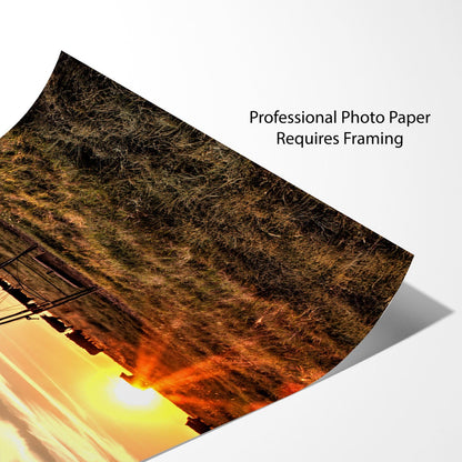 Old Windmill Vertical Canvas - Tall Narrow Rustic Wall Art Paper Photo Print / 10 x 20 Inches Wall Art Teri James Photography