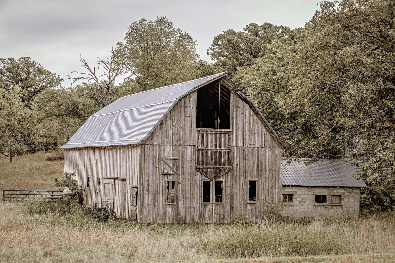 Old Wooden Barn Canvas Print Paper Photo Print / 12 x 18 Inches Wall Art Teri James Photography
