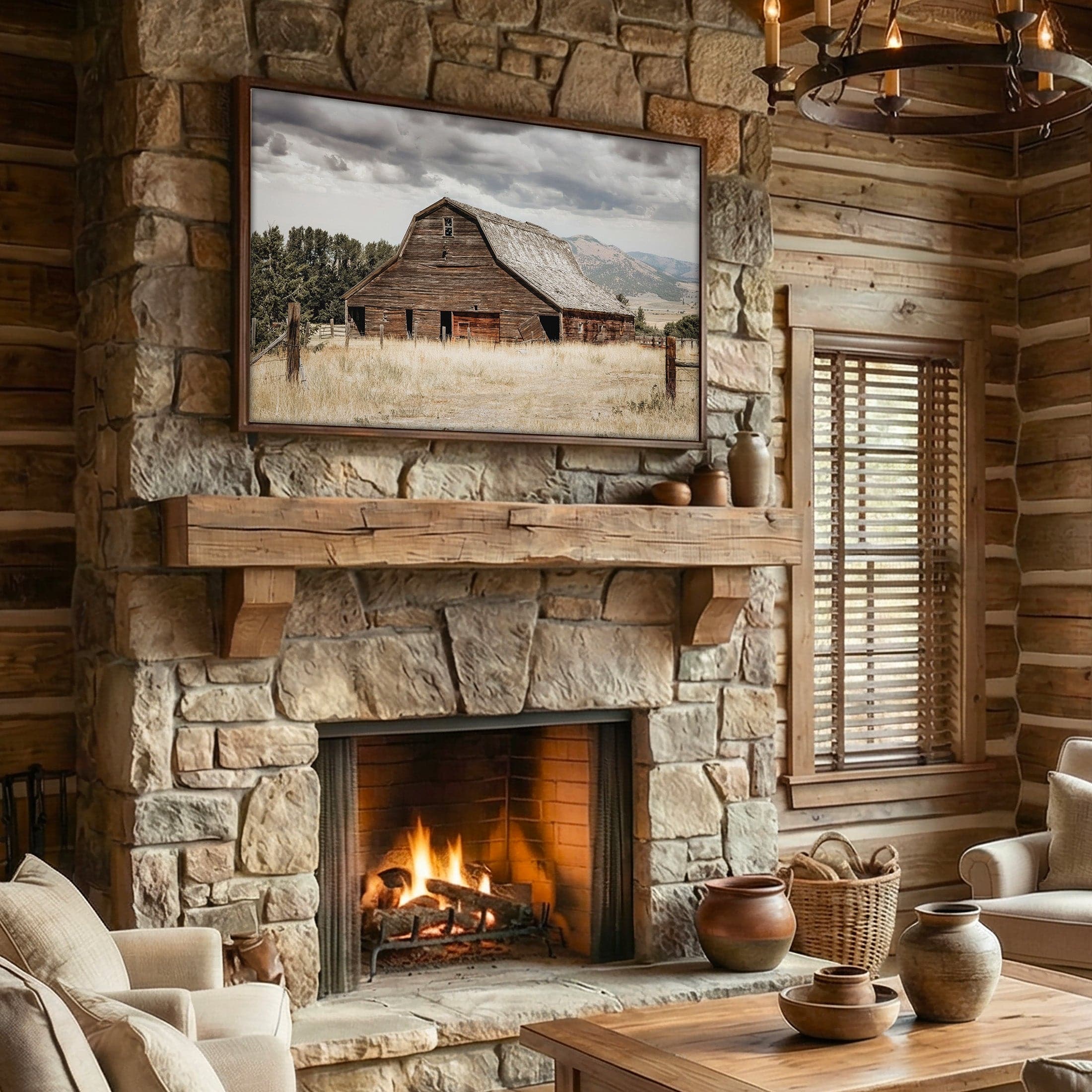 Rustic Wall Decor - Captivating Barn Canvas Art