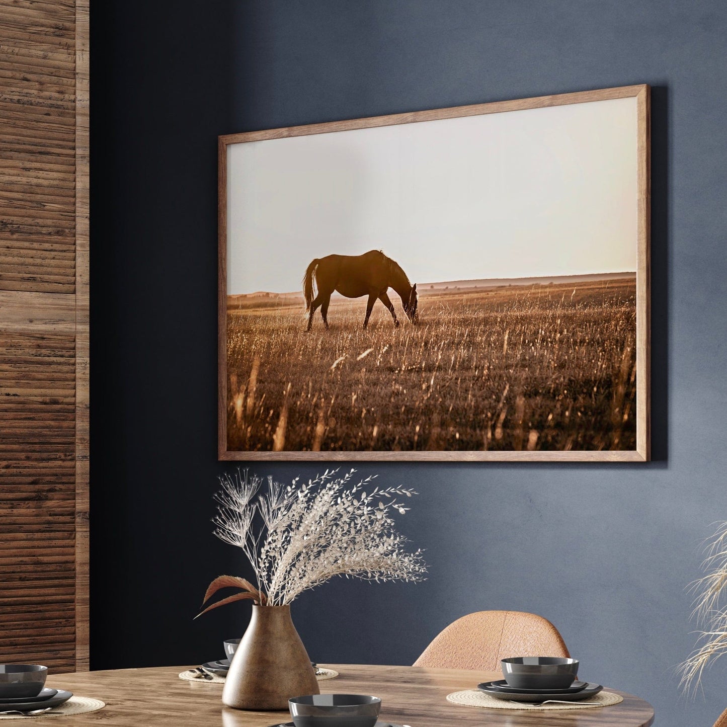 Osage County Horse Backlit by the Sun Wall Art Teri James Photography