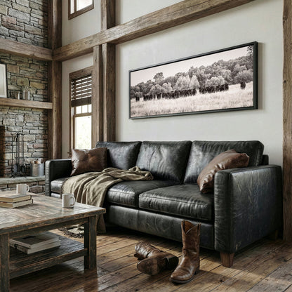 Panoramic Angus Cattle Canvas Wall Art Teri James Photography
