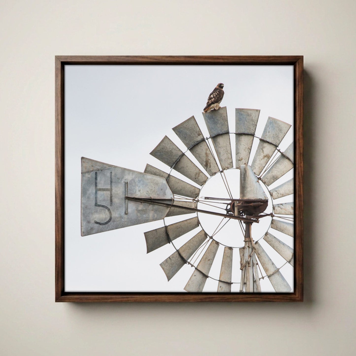 Personalized Cattle Brand Art - Windmill With Your Livestock Brand